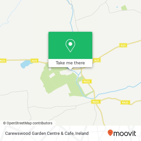 Carewswood Garden Centre & Cafe, Castlemartyr map