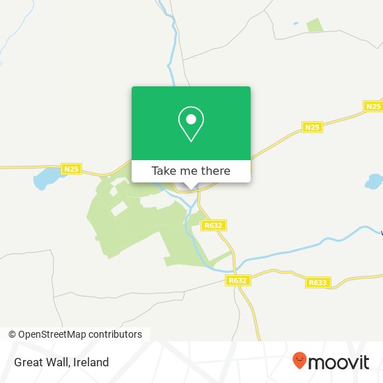 Great Wall, Main Street Castlemartyr, County Cork map