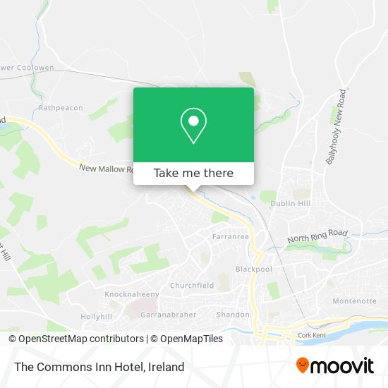 The Commons Inn Hotel map