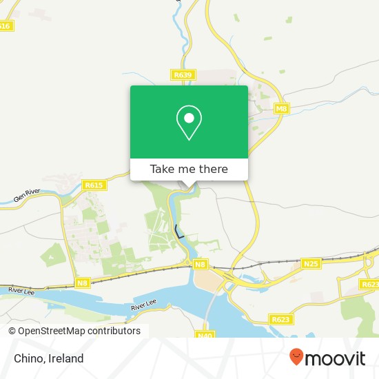 Chino, R639 Riverstown, County Cork map