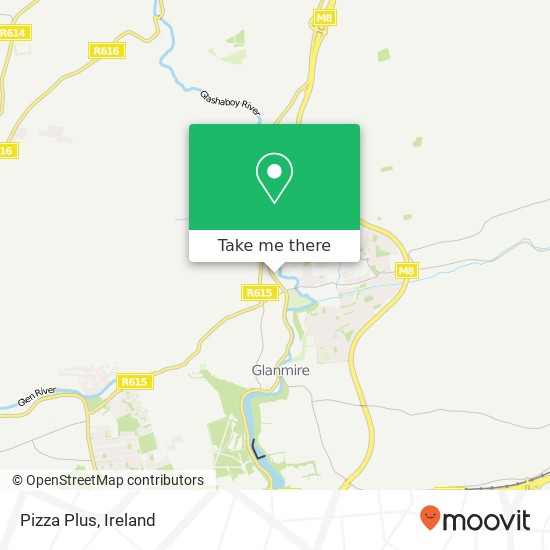 Pizza Plus, Meadowbrook Riverstown, County Cork map