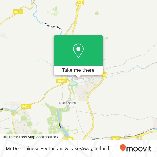 Mr Dee Chinese Restaurant & Take-Away, Manor Court Riverstown, County Cork plan