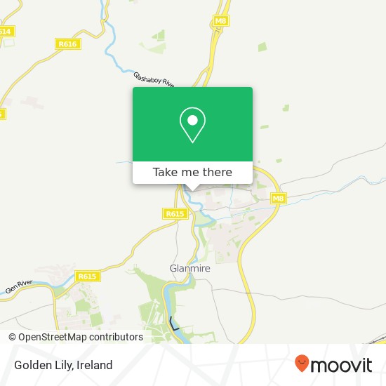 Golden Lily, Crestfield Centre Riverstown, County Cork map