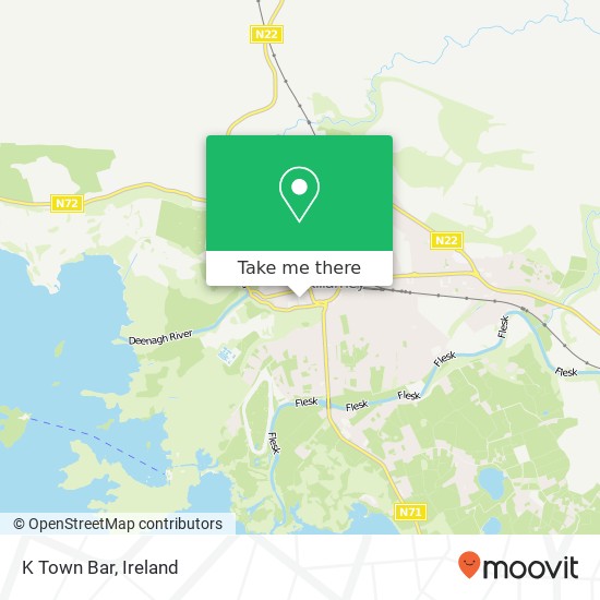 K Town Bar, Beech Street Killarney map