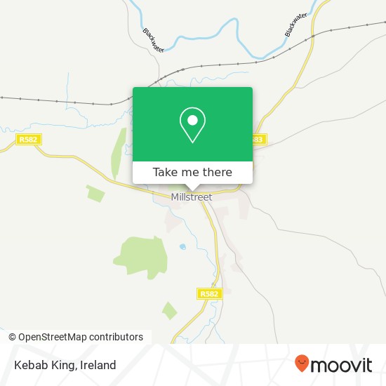 Kebab King, Main Street Millstreet, County Cork map