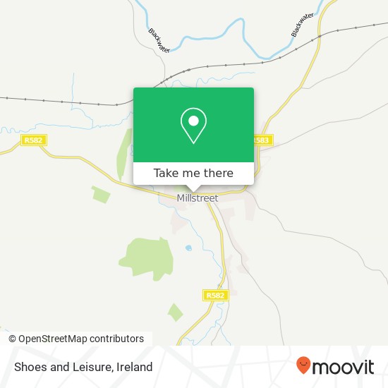 Shoes and Leisure, Main Street Millstreet, County Cork map