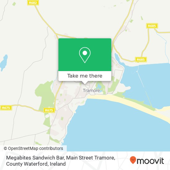 Megabites Sandwich Bar, Main Street Tramore, County Waterford map