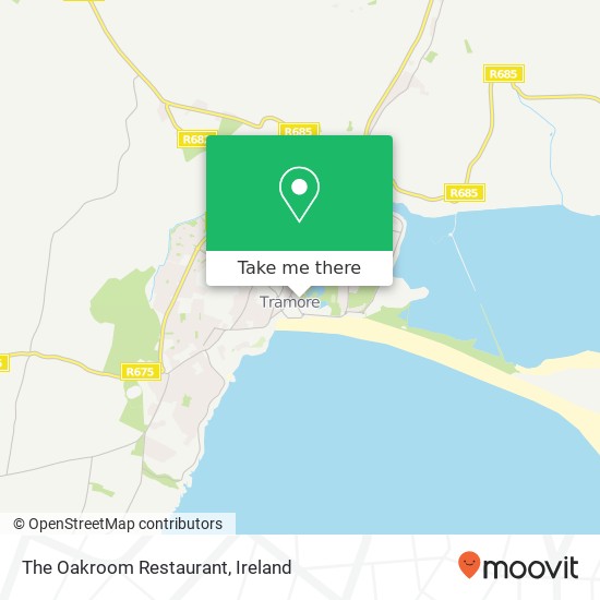The Oakroom Restaurant, Strand Road Tramore map