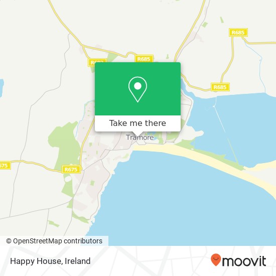 Happy House, Turkey Road Tramore, County Waterford map