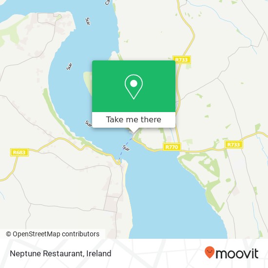 Neptune Restaurant, Ballyhack, County Wexford map