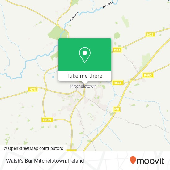 Walsh's Bar Mitchelstown map