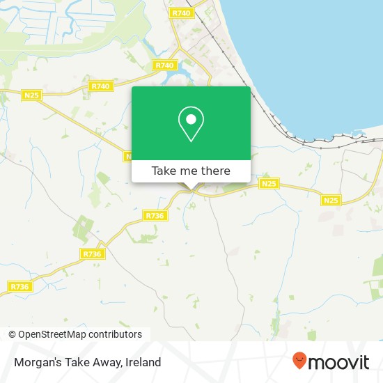 Morgan's Take Away, Ballycowan Ballycowan, County Wexford map