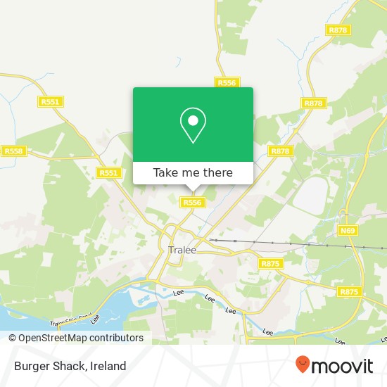 Burger Shack, R556 Tralee, County Kerry plan