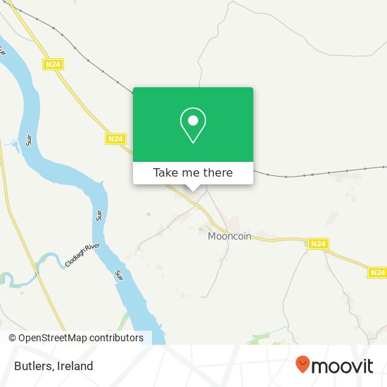 Butlers, Suir Crescent Mooncoin map