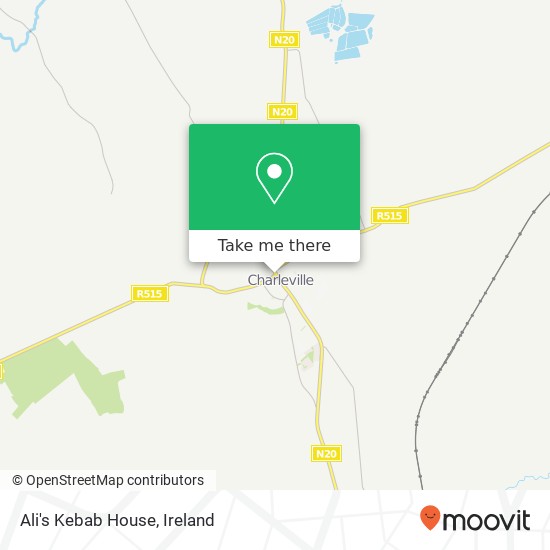 Ali's Kebab House, Smiths Lane Charleville, County Cork map