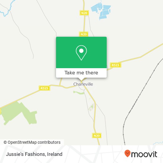 Jussie's Fashions, Main Street Charleville, County Cork map