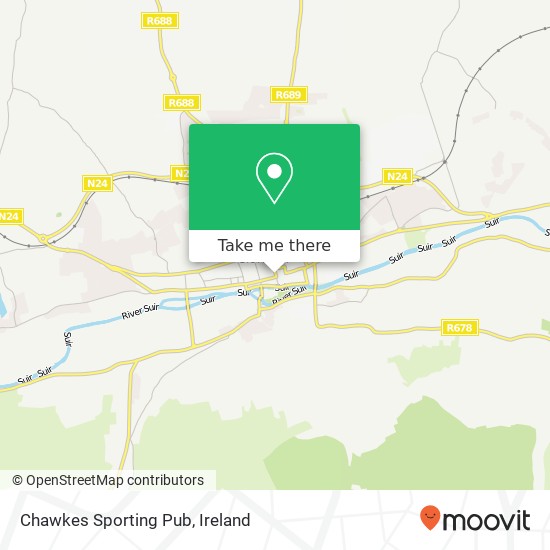 Chawkes Sporting Pub map