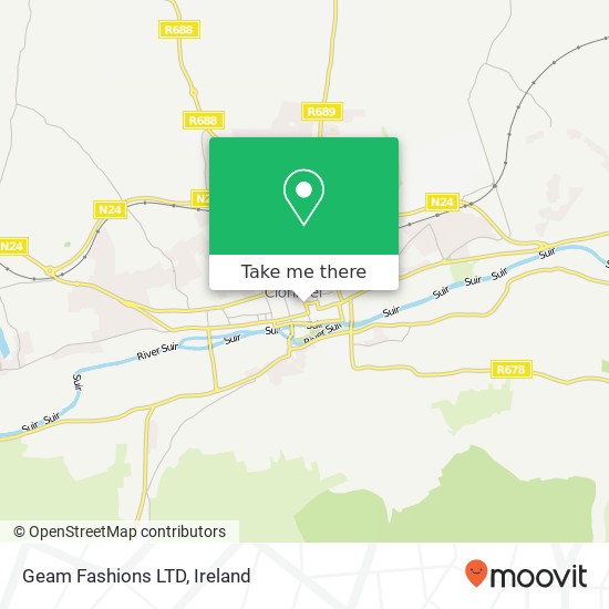 Geam Fashions LTD, Gladstone Street Clonmel plan