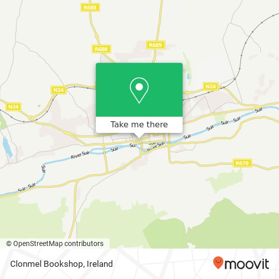 Clonmel Bookshop map