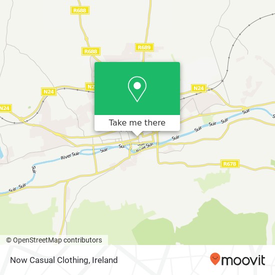 Now Casual Clothing, 3 Gladstone Street Clonmel map