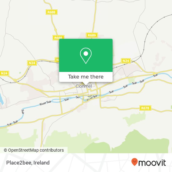 Place2bee, Gladstone Street Clonmel, County Tipperary map