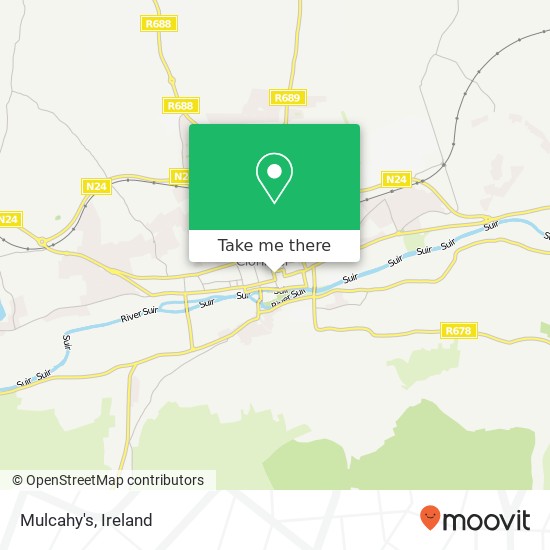 Mulcahy's, Gladstone Street Clonmel, County Tipperary map