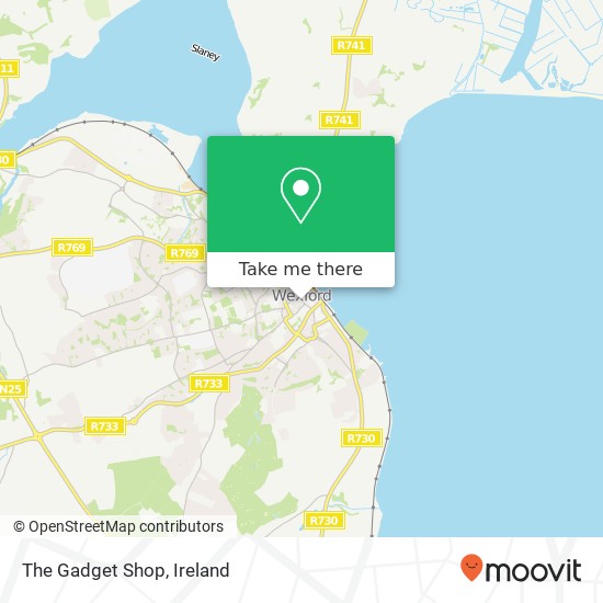 The Gadget Shop, South Main Street Wexford map