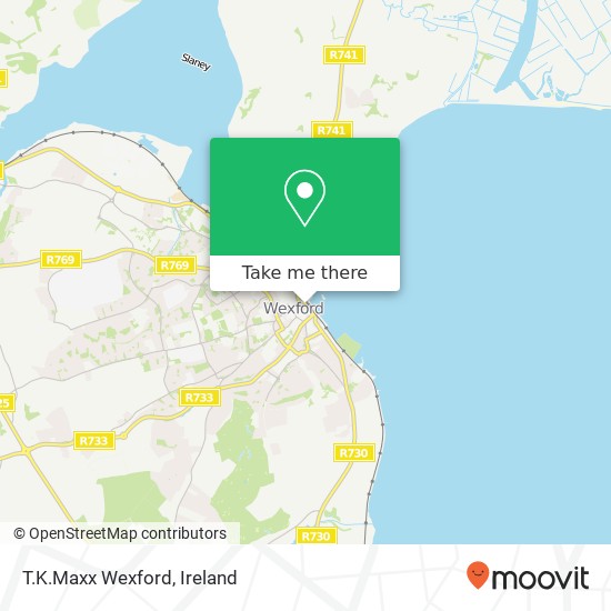 T.K.Maxx Wexford, Wexford map