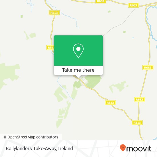 Ballylanders Take-Away, Main Street Ballylanders, County Limerick map