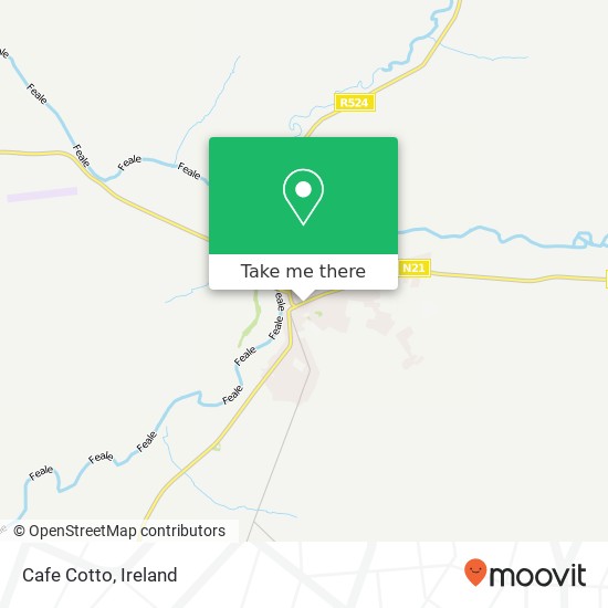 Cafe Cotto, Main Street Abbeyfeale map