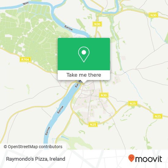 Raymondo's Pizza, 11 North Street New Ross Y34 F893 map