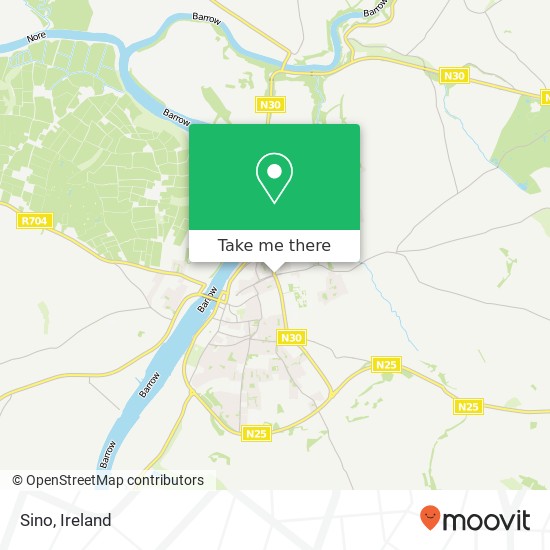 Sino, 71 Irishtown New Ross, County Wexford map