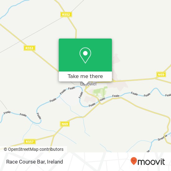 Race Course Bar, Market Street Listowel, County Kerry plan