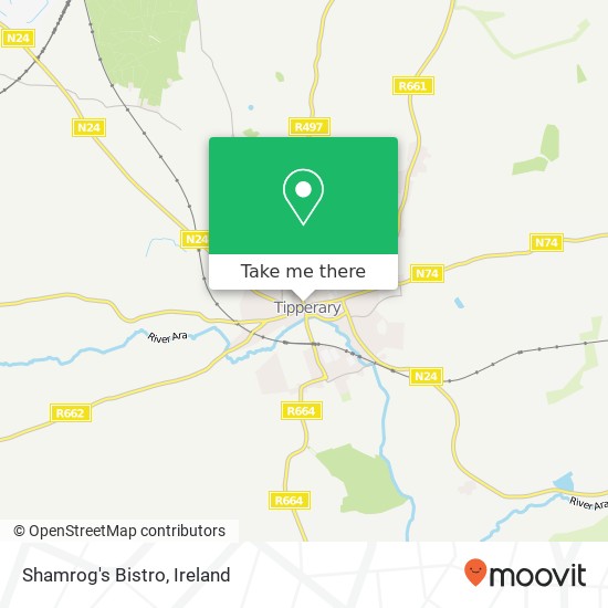 Shamrog's Bistro, Davis Street Tipperary, County Tipperary plan