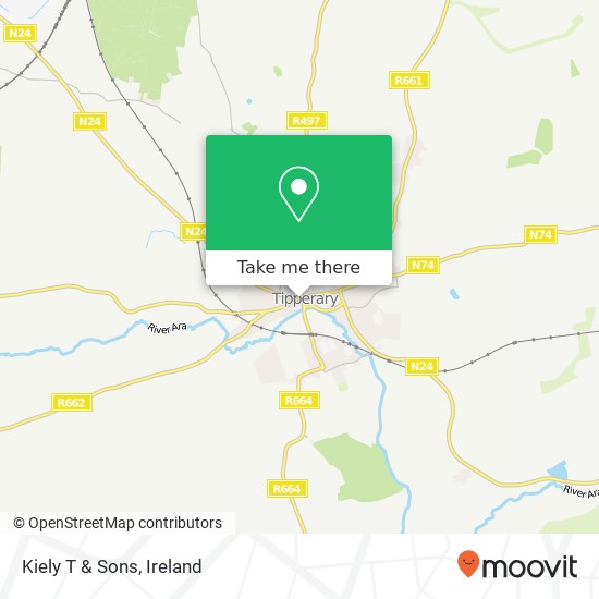 Kiely T & Sons, Main Street Tipperary, County Tipperary map