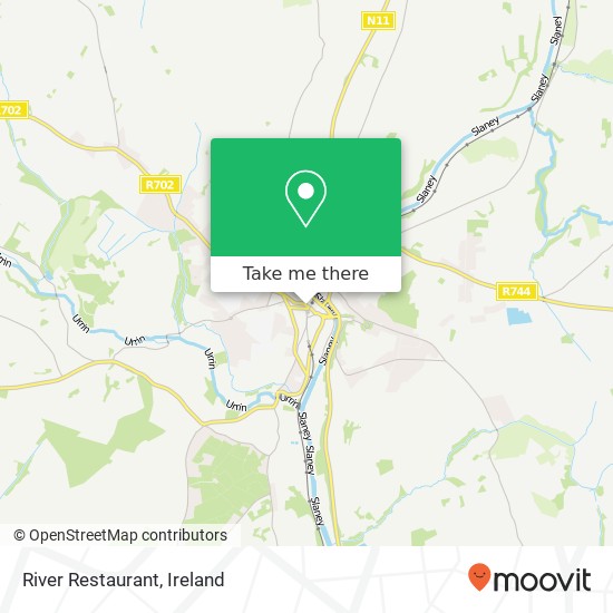 River Restaurant, Market Square Enniscorthy, County Wexford plan