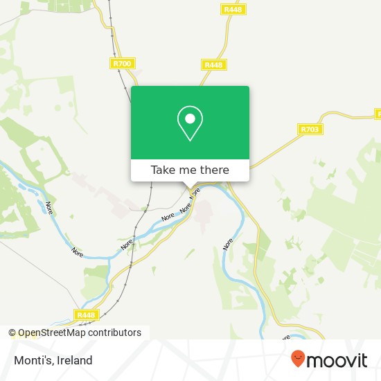 Monti's, Market Street Thomastown, County Kilkenny map