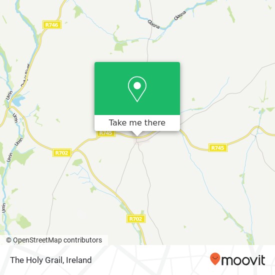 The Holy Grail, R745 Ballindaggan map