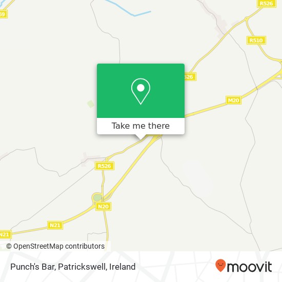 Punch's Bar, Patrickswell map