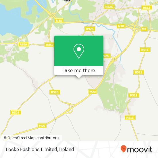 Locke Fashions Limited, Raheen Business Park Limerick, County Limerick map