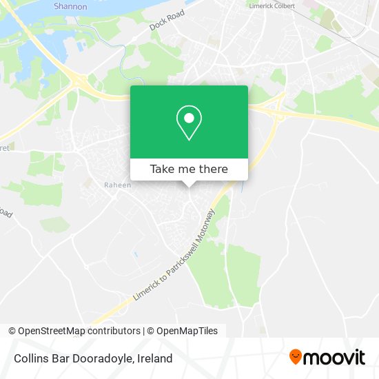 Collins Bar Dooradoyle map
