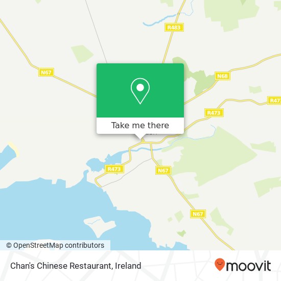 Chan's Chinese Restaurant, John Street Kilrush, County Clare map