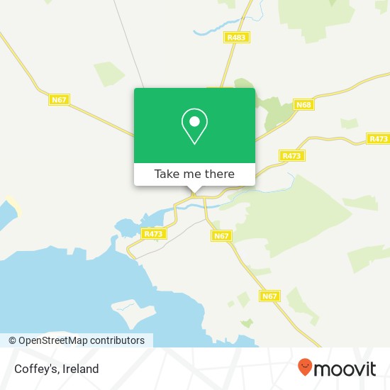 Coffey's, The Square Kilrush, County Clare map