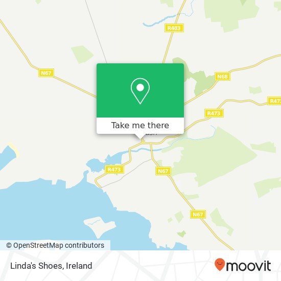 Linda's Shoes, John Street Kilrush, County Clare map