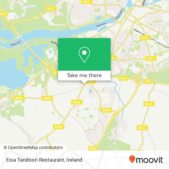 Eisa Tandoori Restaurant, St Nessan's Road Limerick, County Limerick map