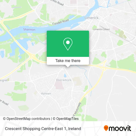Crescent Shopping Centre-East 1 map