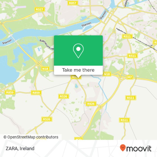 ZARA, Dooradoyle map