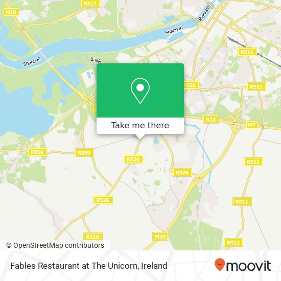 Fables Restaurant at The Unicorn, St Nessan's Road Limerick, County Limerick map