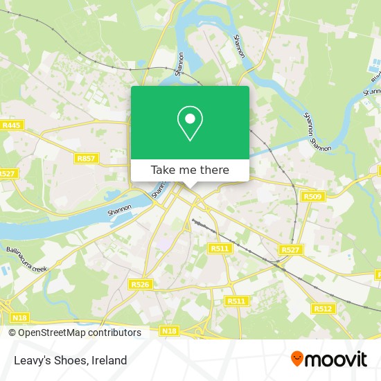 Leavy's Shoes map