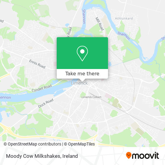 Moody Cow Milkshakes map